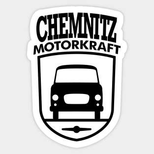 Barkas B1000 Motorkraft Chemnitz coat of arms (black) Sticker